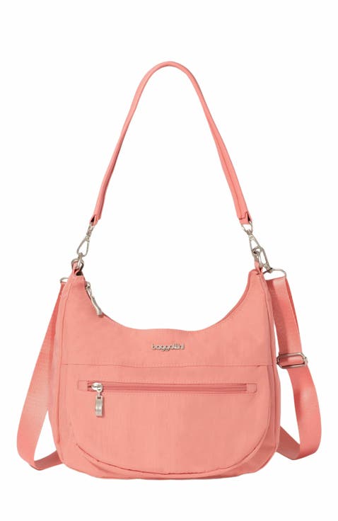 Modern Pocket Half Moon Shoulder Bag