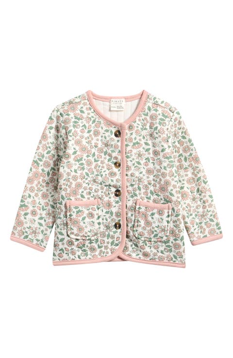Print Quilted Cardigan