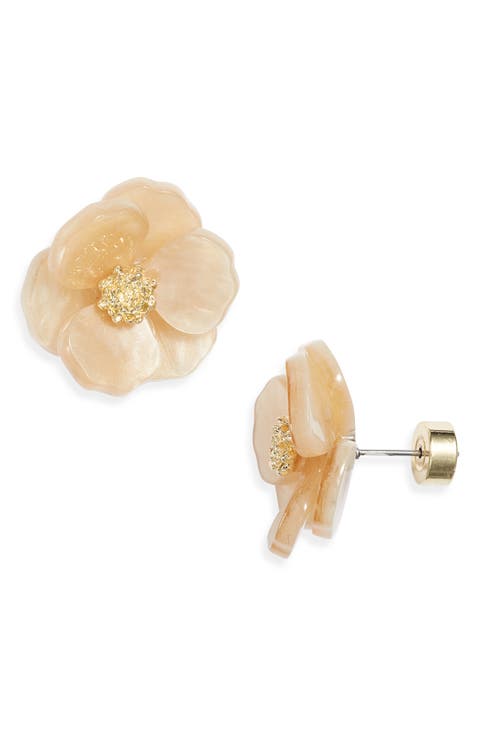 Floral Statement Stud Earrings