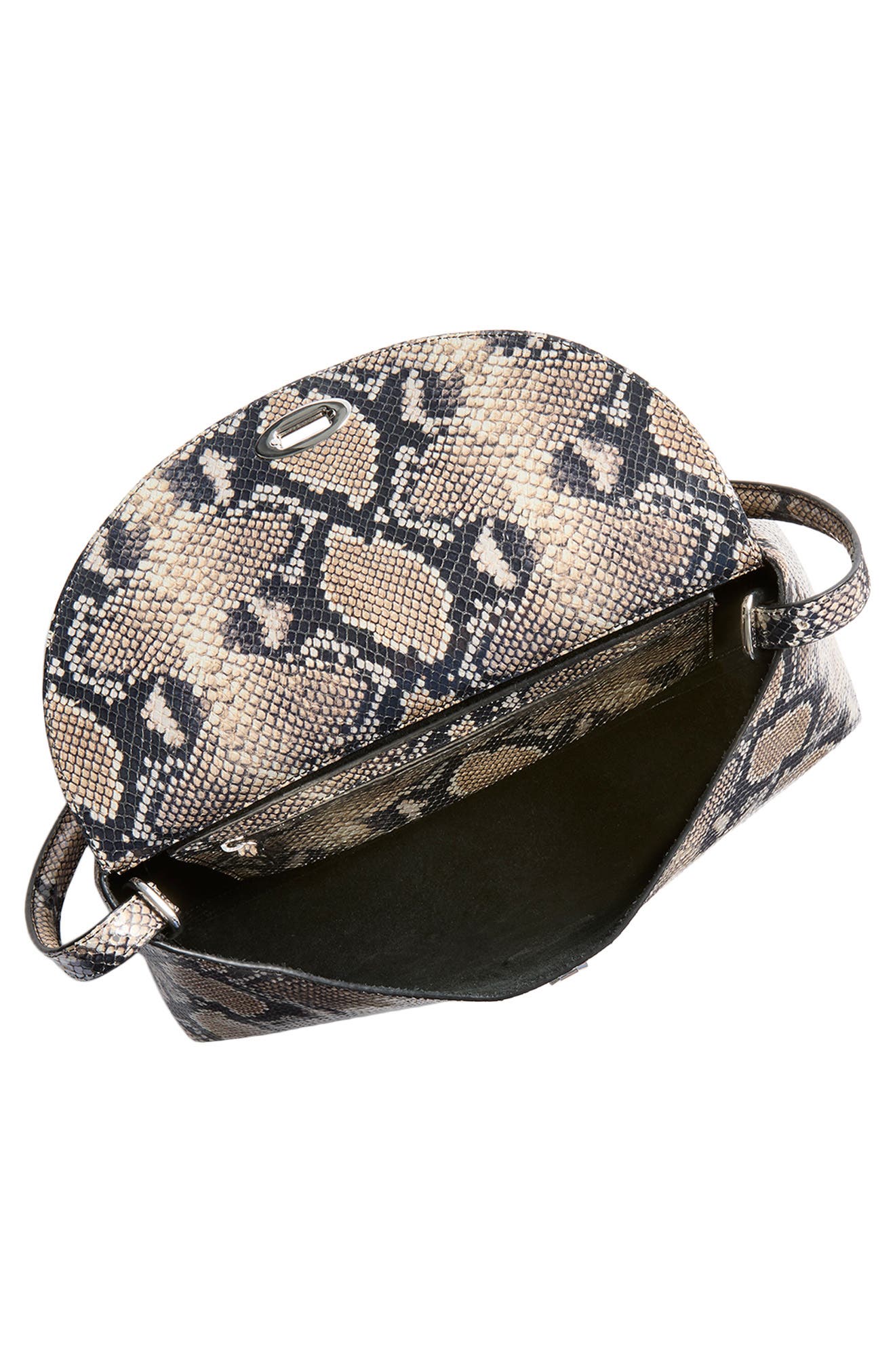 Altuzarra Loquette Python Embossed Leather Shoulder Bag, Alternate, color, Python