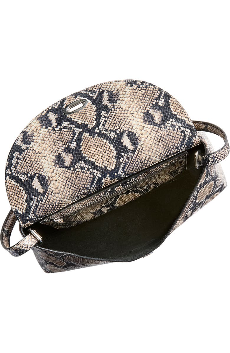 Altuzarra Loquette Python Embossed Leather Shoulder Bag, Alternate, color, Python