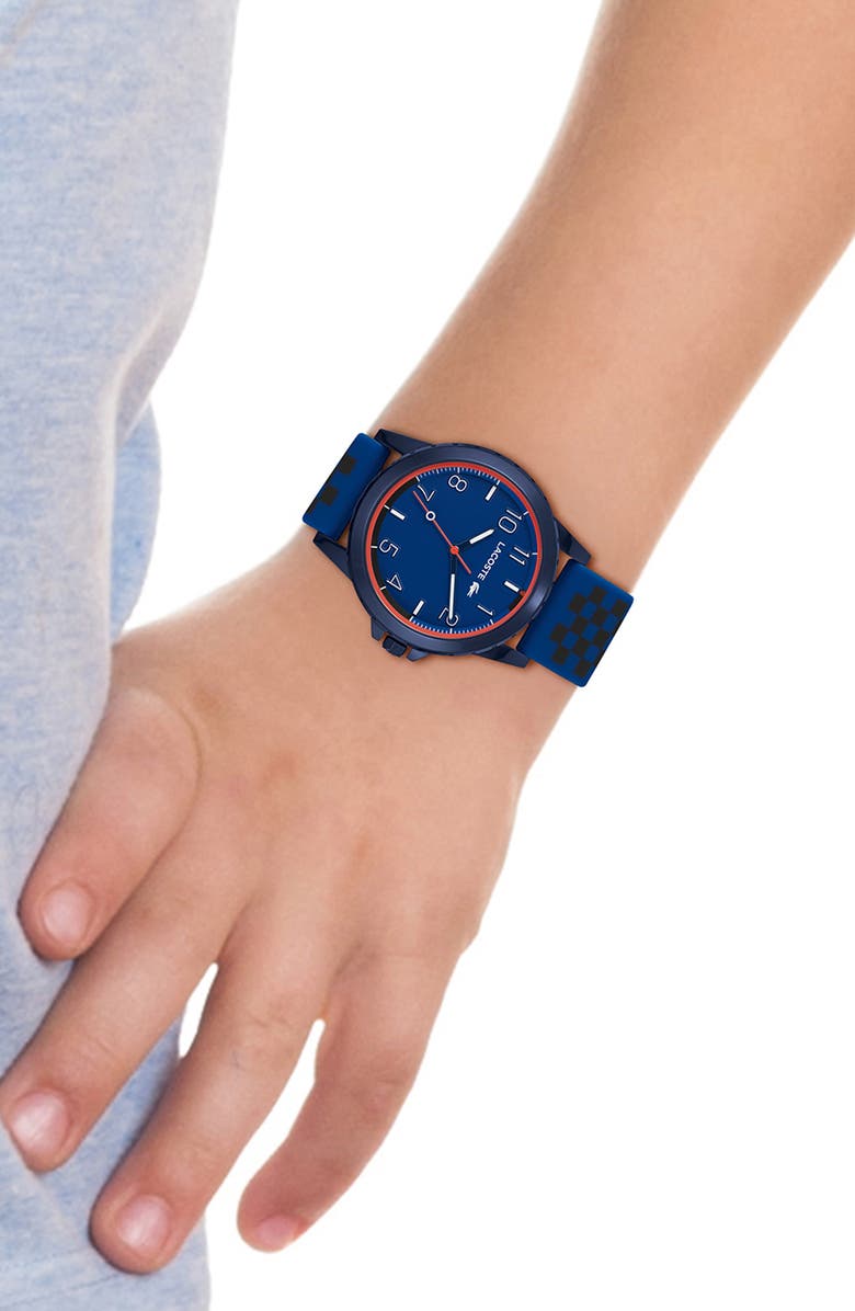Lacoste Kids' Rider Silicone Strap Watch, 36mm, Alternate, color,