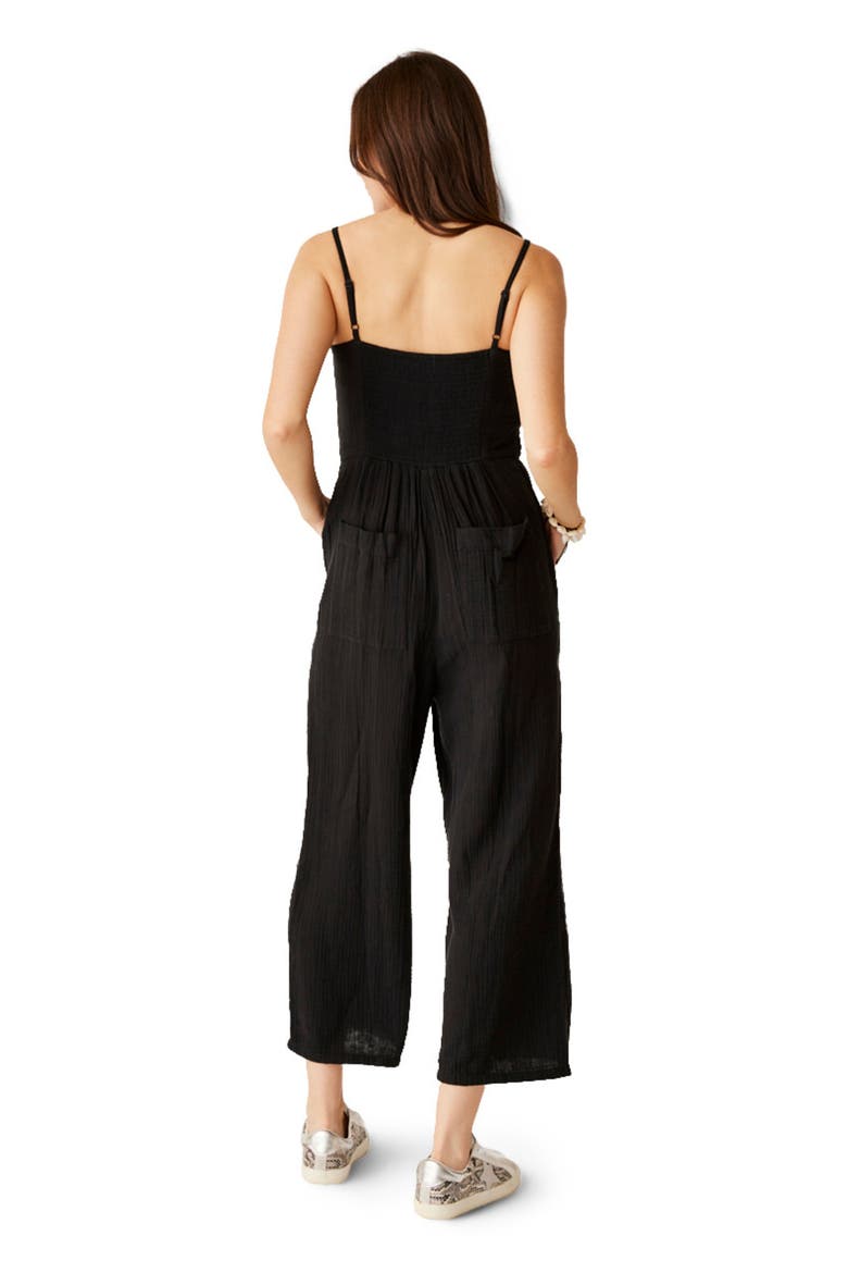 Knox Gauze Jumpsuit, Alternate, color, Black