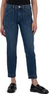KUT from the Kloth Reese Ankle Slim Straight Leg Utility Jeans