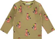 BABYFACE Allover Beaver Graphic Long Sleeve T-Shirt