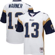 Mitchell & Ness Men's Mitchell & Ness Kurt Warner White Los Angeles Rams Big & Tall 2001 Retired Player Replica Jersey