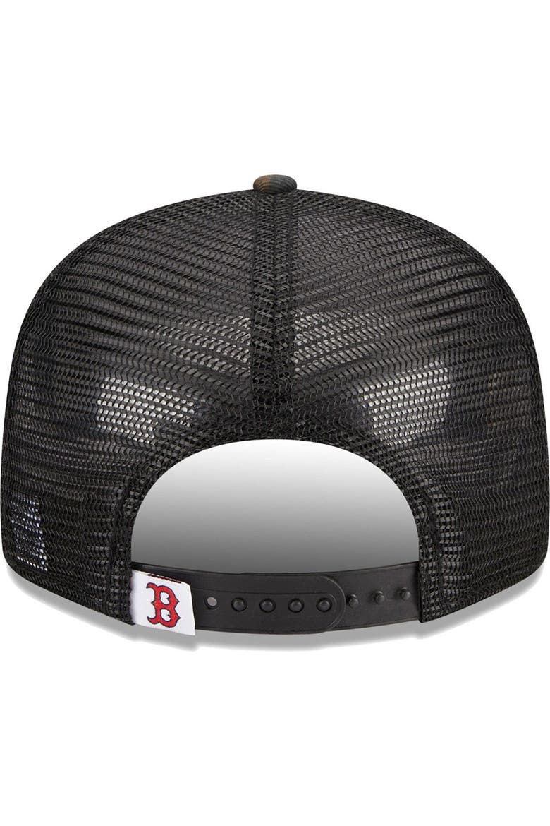 Men's New Era Camo Boston Red Sox Woodland Camo Trucker 9FIFTY Snapback Hat, Alternate, color, Camo