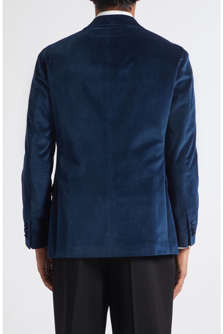 Velvet Shawl Collar Jacket, Alternate, color, NAVY