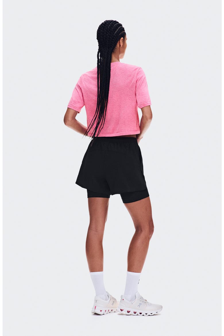 Train Flex Crop T-Shirt, Alternate, color, BUBBLEGUM HEATHER