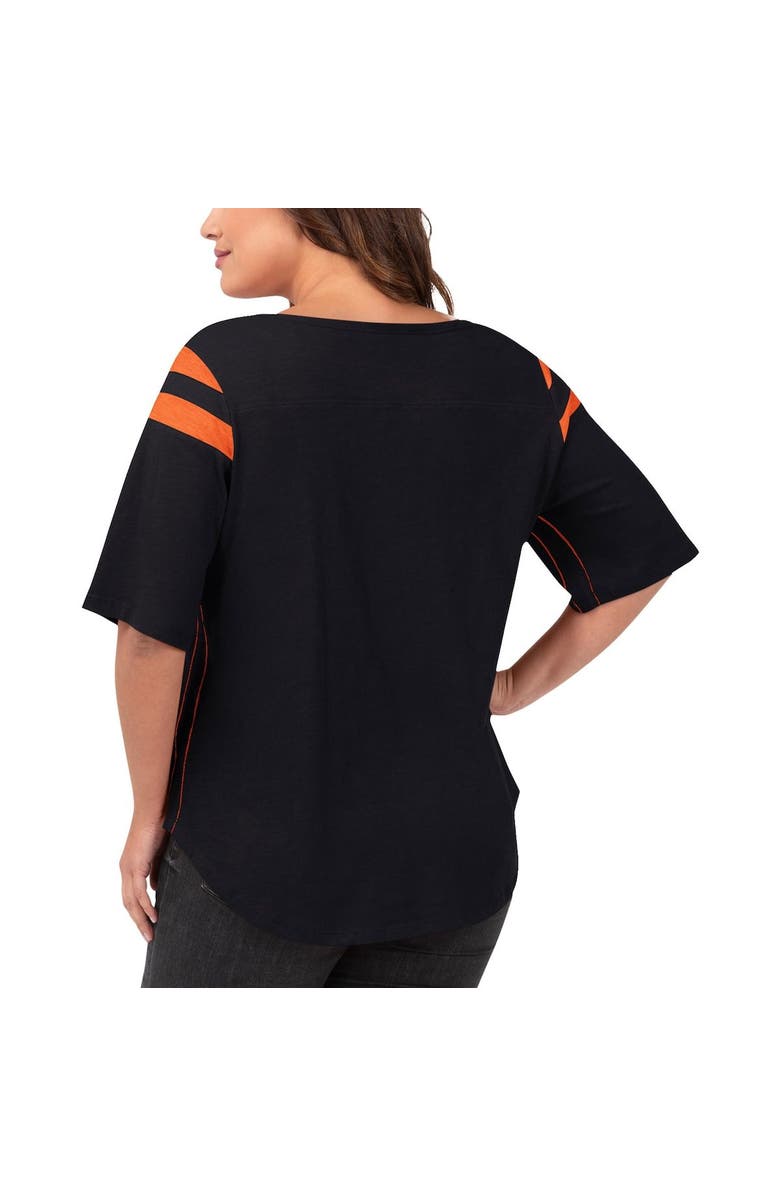 G-III 4HER BY CARL BANKS Women's G-III 4Her by Carl Banks Black Cincinnati Bengals Plus Size Linebacker T-Shirt, Alternate, color, 