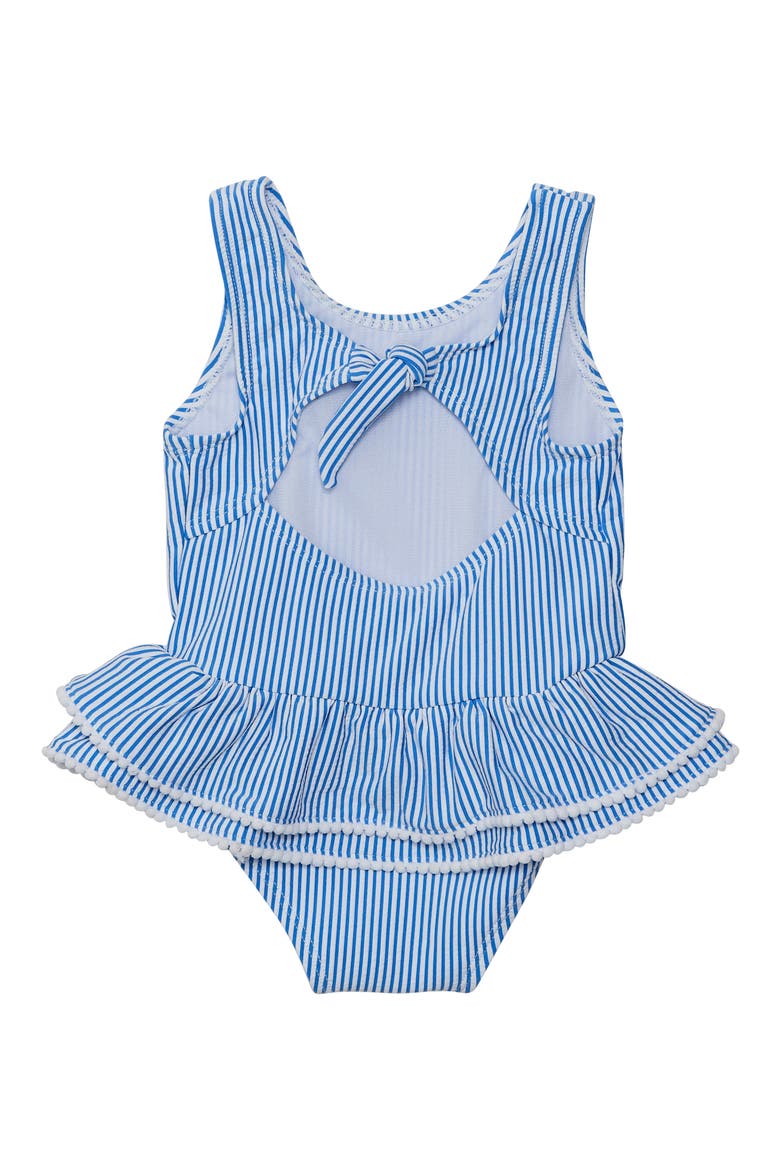 Parisan Summer Skirted One-Piece Swimsuit, Alternate, color, BLUE