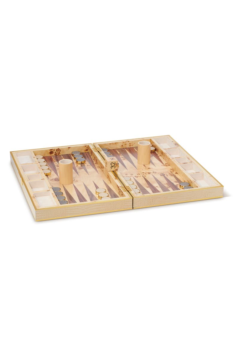 Aerin Croc Embossed Backgammon Set, Alternate, color, 