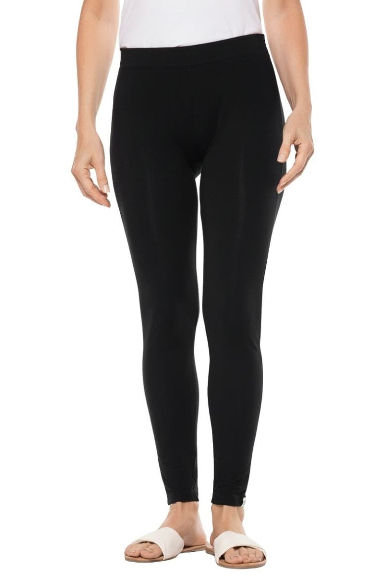 Women's Monterey Summer Leggings, UPF 50+ Sun Protection, Main, color, Black
