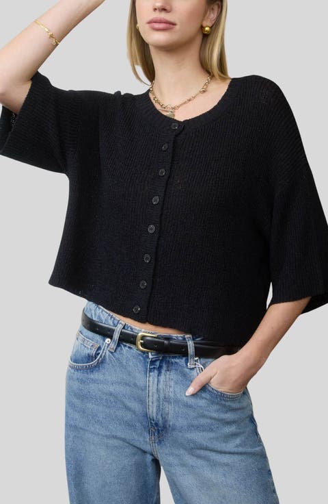 Three-Quarter Sleeve Cardigan