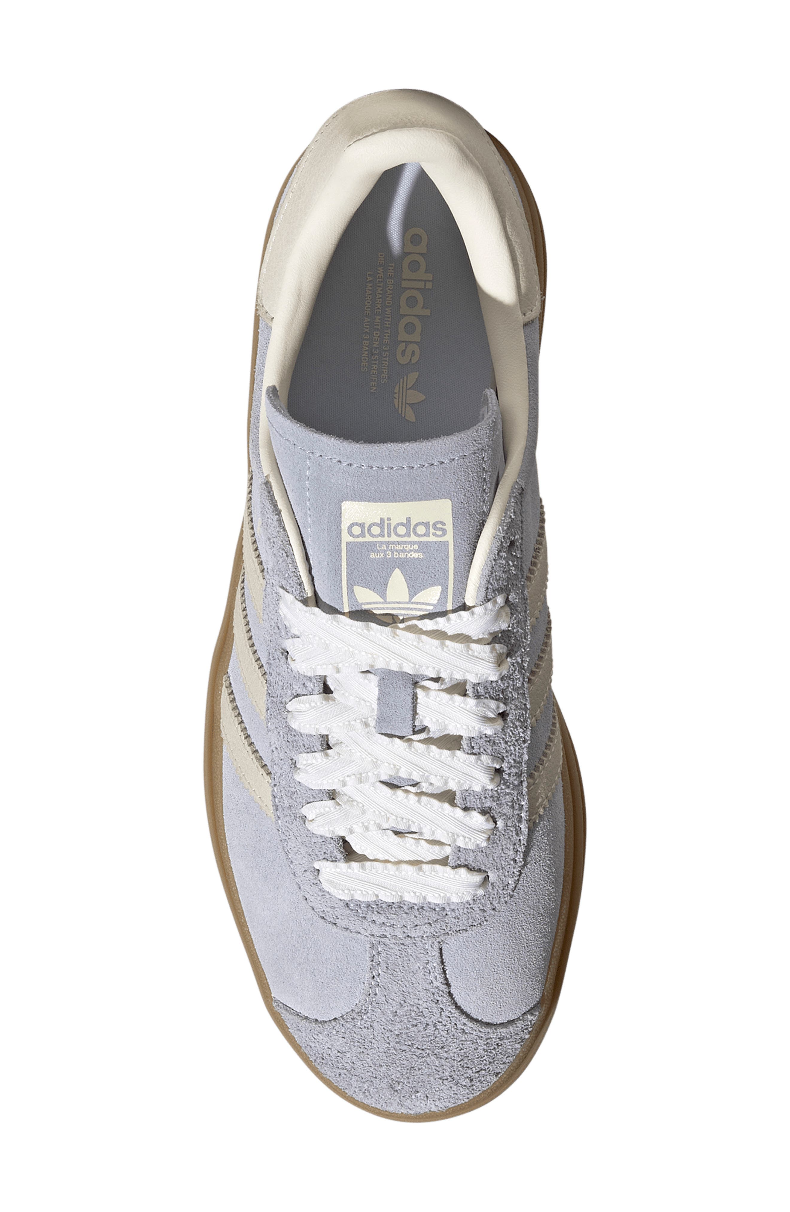 Gazelle Bold Platform Sneaker, Alternate, color, CRYSTAL SKY/ PEARL/ ICE GOLD