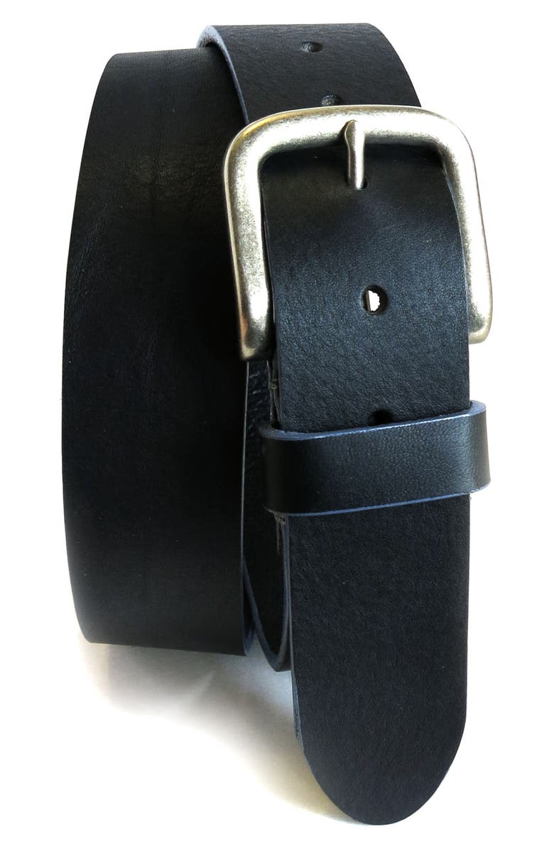 BOCONI 'Bastian' Bison Leather Belt, Main, color, 