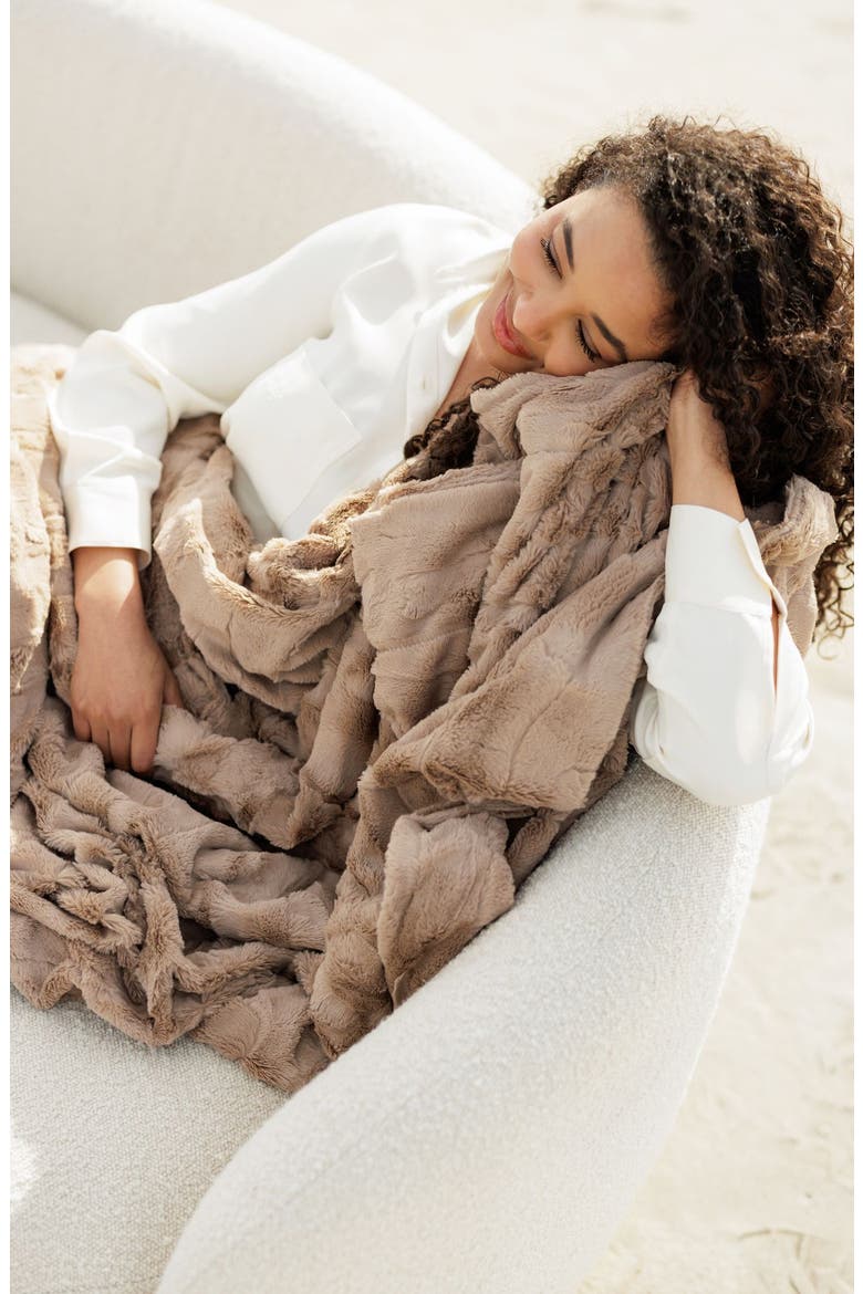 Sorbet Milk Chocolate Blanket, Alternate, color, Brown