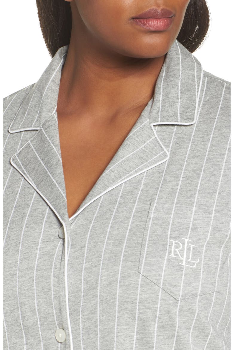 Knit Jersey Sleep Shirt, Alternate, color, GREYSTONE