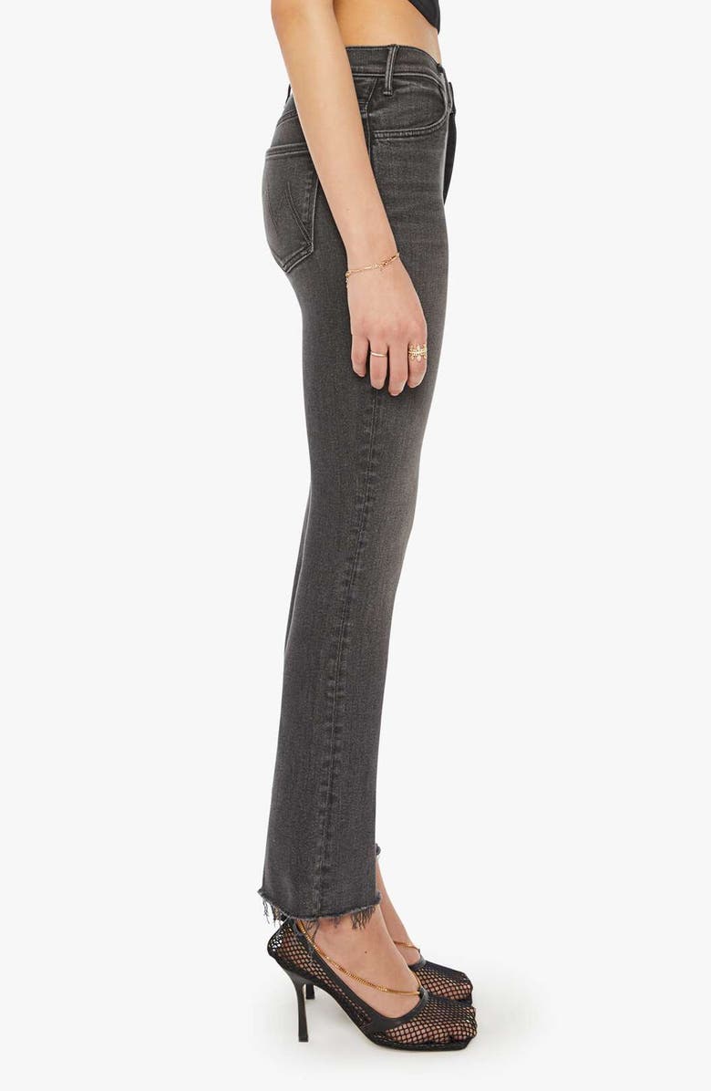 MOTHER The Hustler High Waist Fray Hem Ankle Bootcut Jeans, Alternate, color, Can You Call My Phone