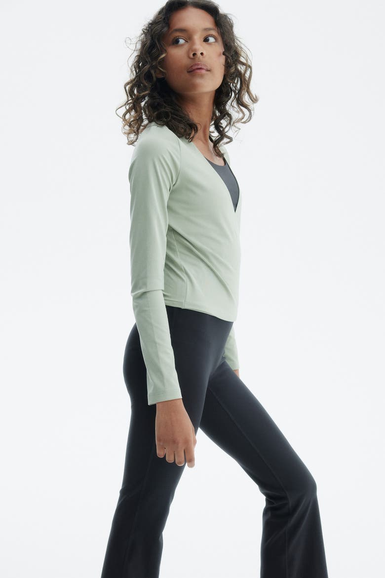 Flared Sports Leggings With Softmove, Alternate, color, Black