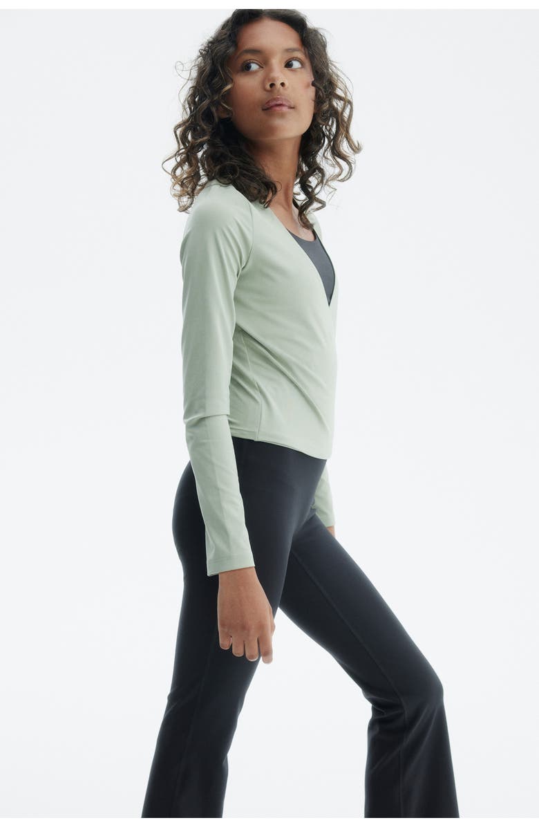 H&M Flared Sports Leggings With Softmove, Alternate, color, Black