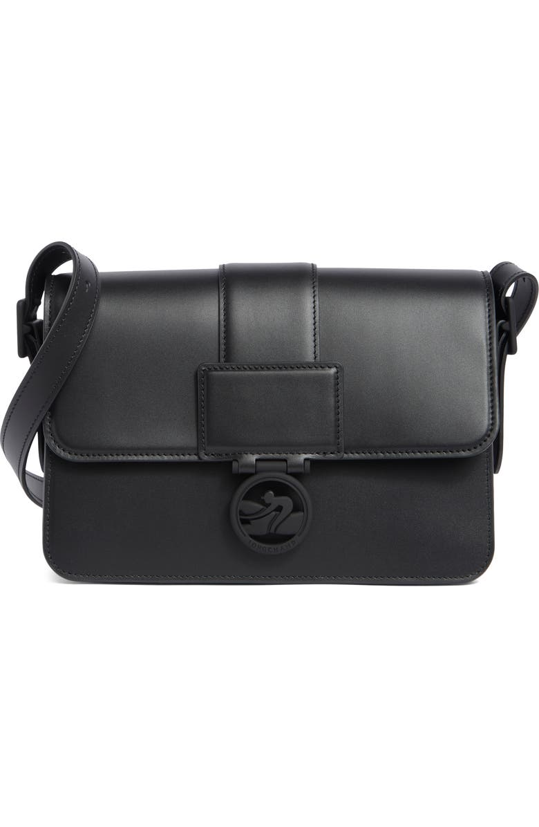 Longchamp Box Trot Medium Crossbody Bag, Main, color, Black