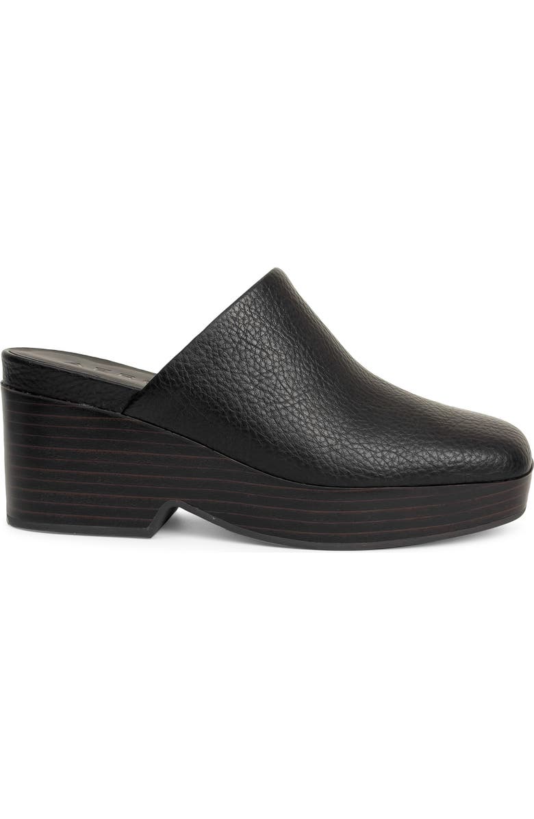 Aerosoles Chata Platform Mule, Alternate, color, Black Faux Leather