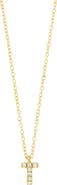 Bony Levy Icon Pavé Diamond Initial Pendant Necklace