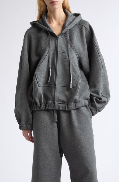 Ball Double Face Jersey Zip Hoodie