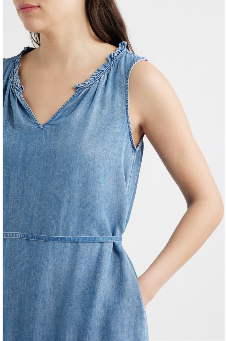 Zendaya Sleeveless Dress, Alternate, color, MEDIUM WASH
