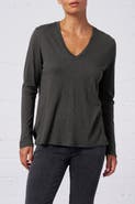 Franne Golde Slub Jersey Long Sleeve Tee