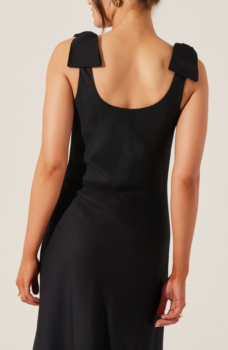 ASTR the Label Kateleya Bow Strap Dress, Alternate, color, Black