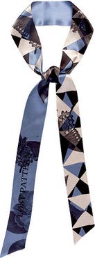 Lost Pattern "Prism" Silk Skinny Scarf