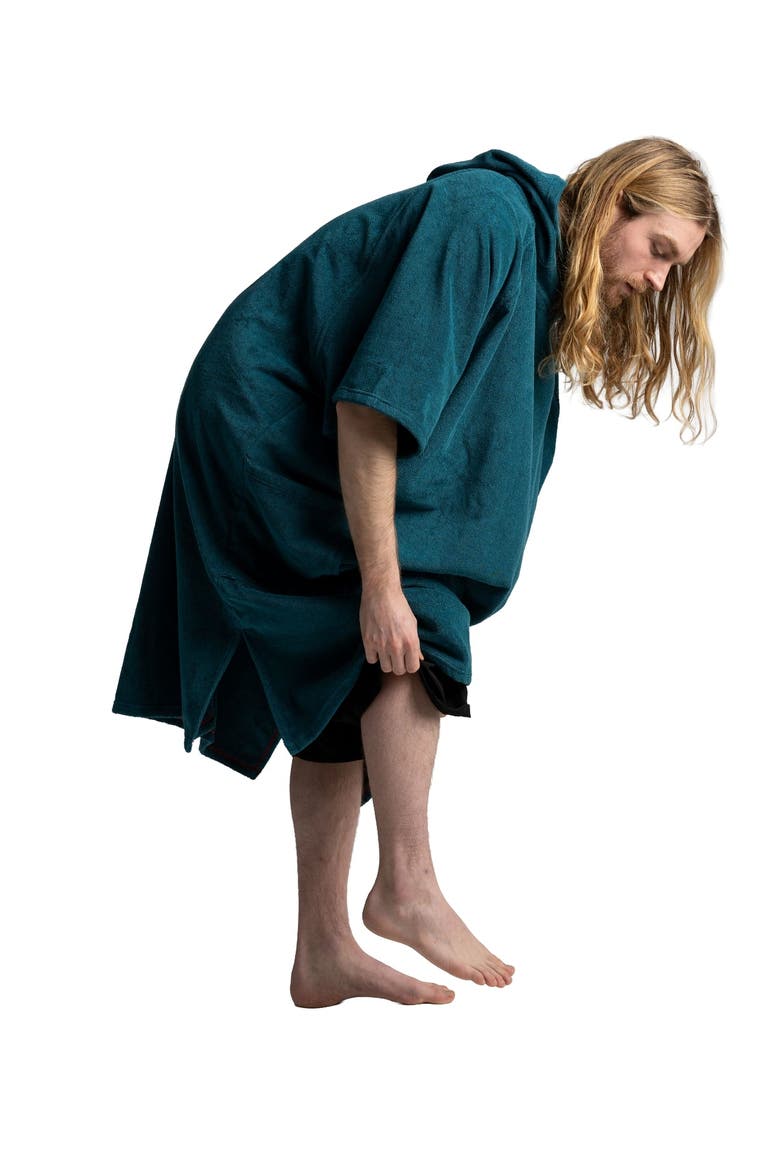 Poncho Towel Change Robe, Alternate, color, Deep Teal