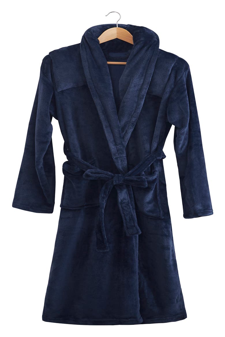 Sutton Home Machine Washable Weighted Robe 5 lb - Navy - Small/Medium, Alternate, color, NAVY