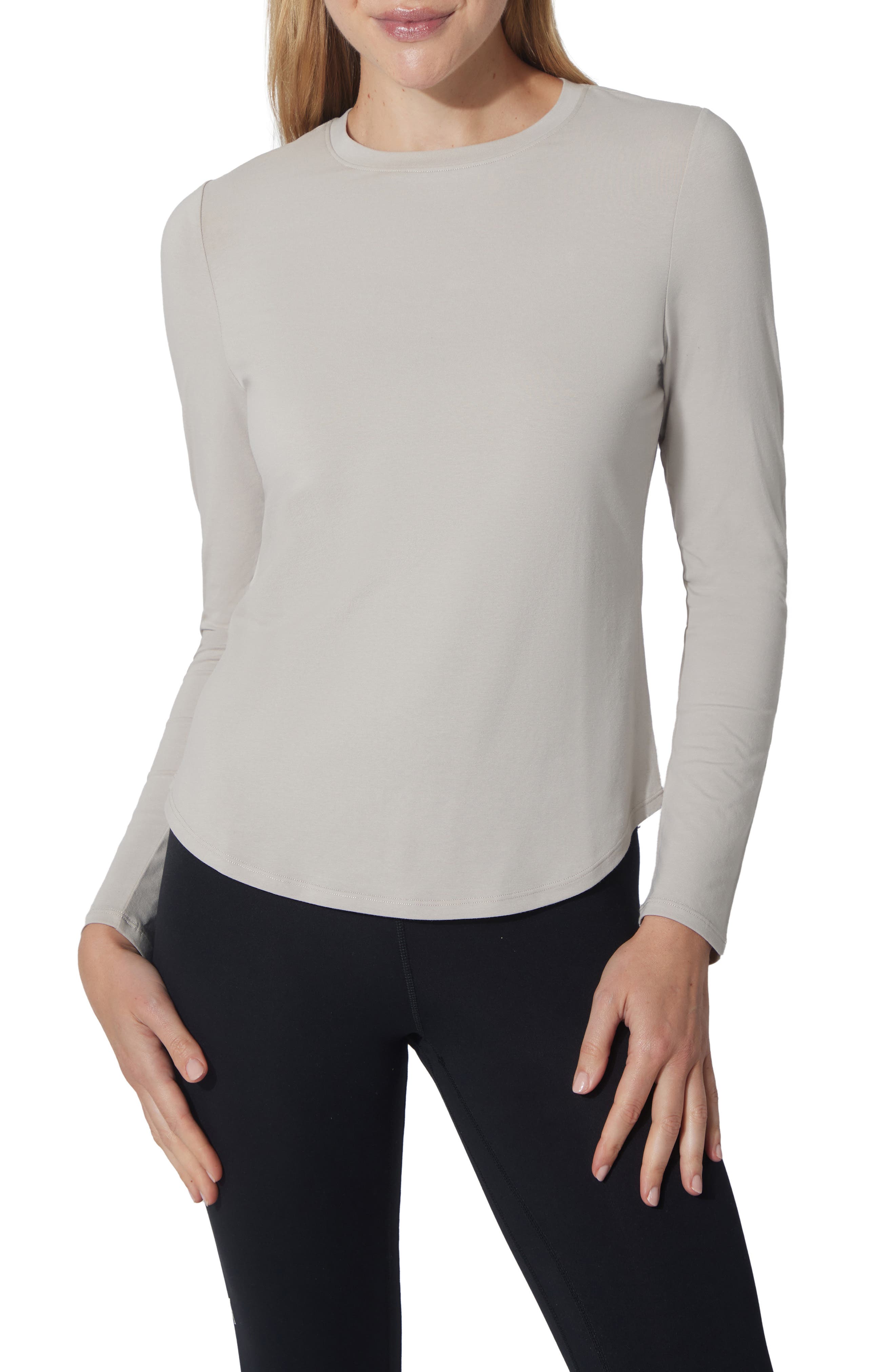 YOGALICIOUS 2-Pack Elan Cotton Jersey Crewneck Top