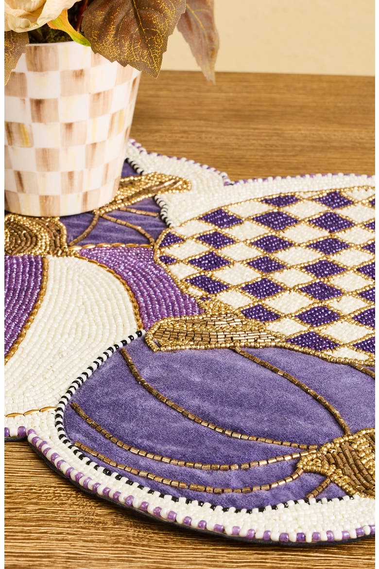 Violet Pumpkins Table Runner, Alternate, color, PURPLE