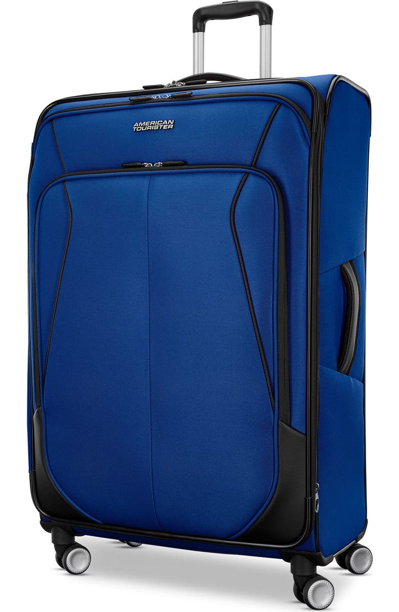 AMERICAN TOURISTER 4 KIX 3.0 Softside 28" Checked Spinner, Main, color, Sapphire Blue