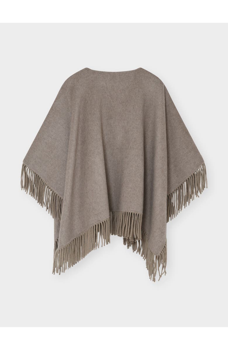 DAY Birger et Mikkelsen Fringed Open Front Poncho, Alternate, color, Beige Melange