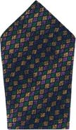 Trafalgar Carnival Diamond Multi-Colored Novelty Silk Pocket Square