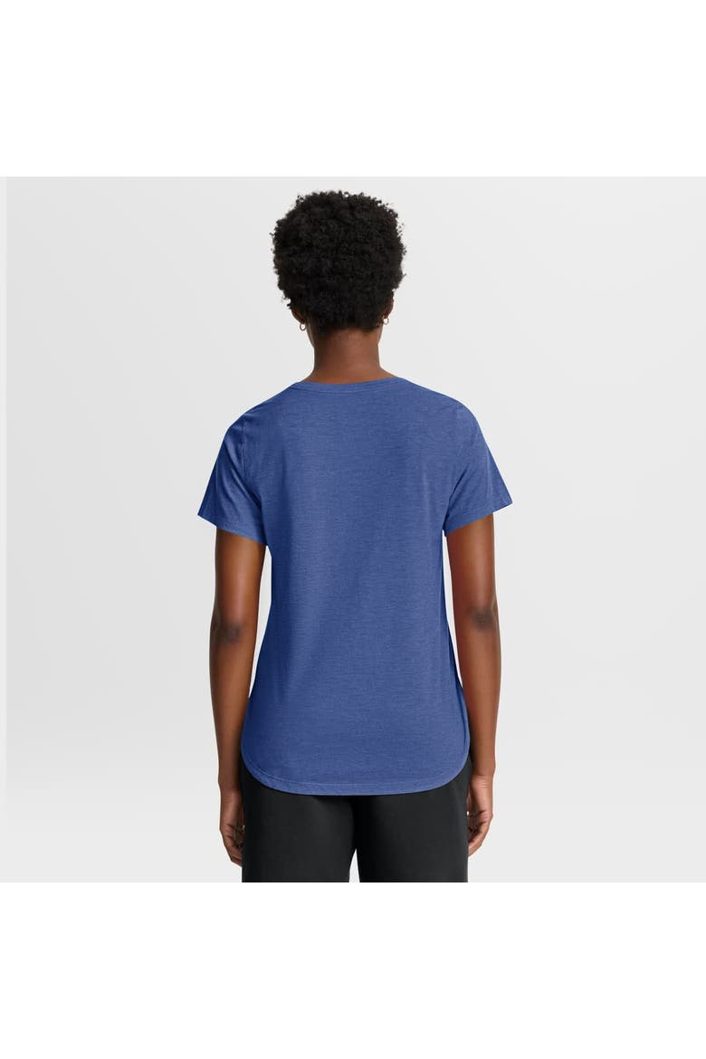 Women's Nike Heather Royal Chicago Cubs Arched Tri-Blend T-Shirt, Alternate, color, Heather Royal