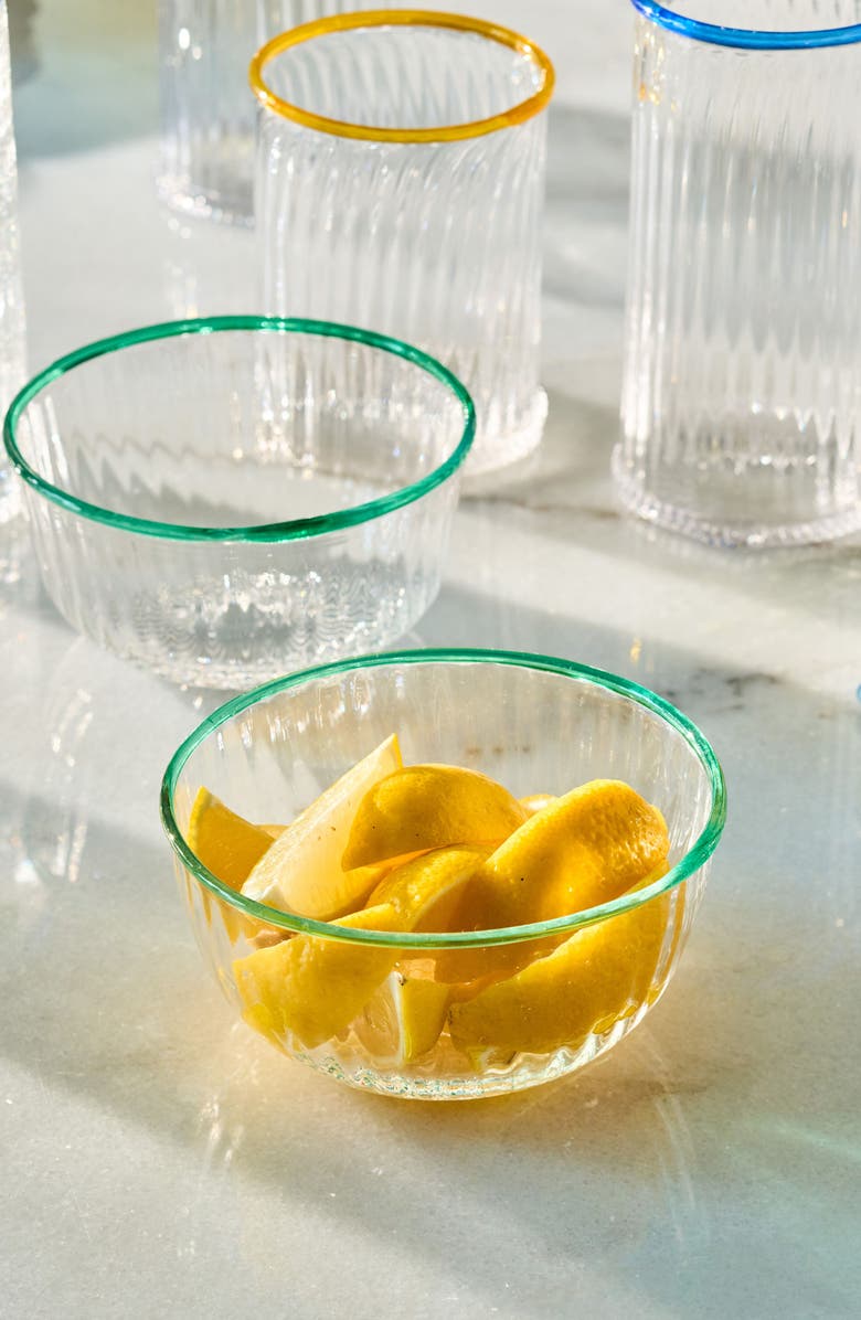 Juliska Nell Glass Bowl, Alternate, color, Watercress