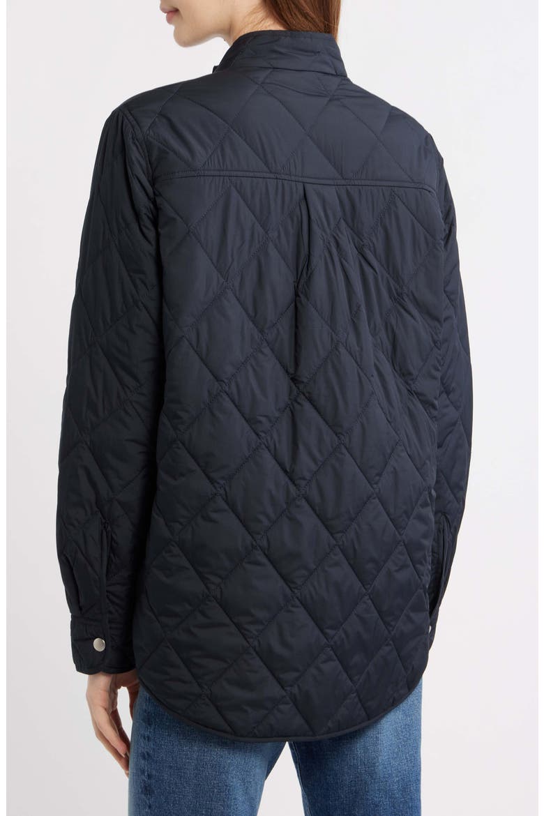 Water Repellent Quilted Jacket, Alternate, color, DARK INDIGO