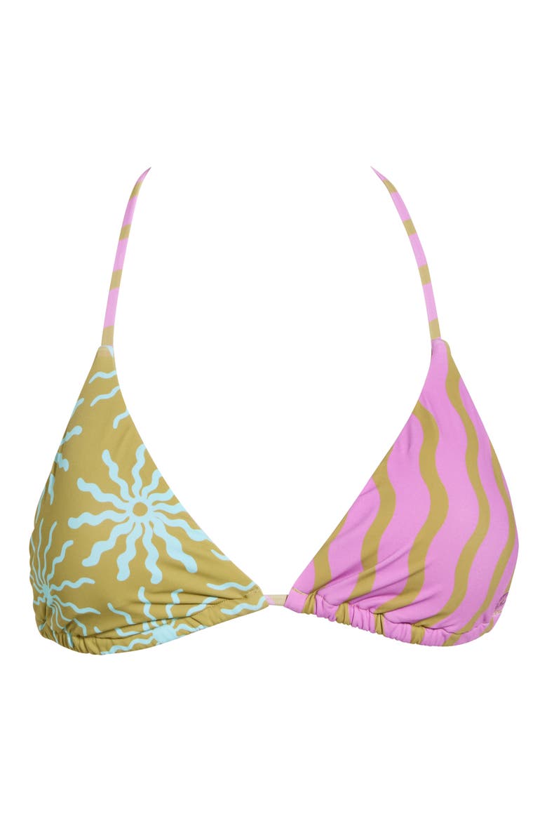 Sun Fired Remi Triangle Bikini Top, Alternate, color, MOSS