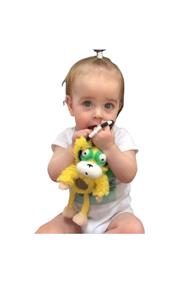 Inklings Baby Chime & See Attachable Hanging Activity Toy Marley The Horn Headed Monkey, Alternate, color, Multicolored