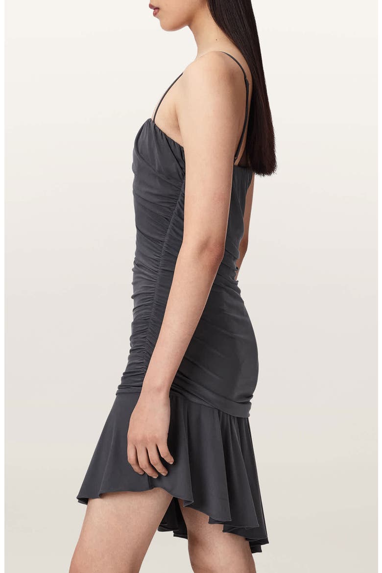 Sophia Asymmetric Minidress, Alternate, color, GREY