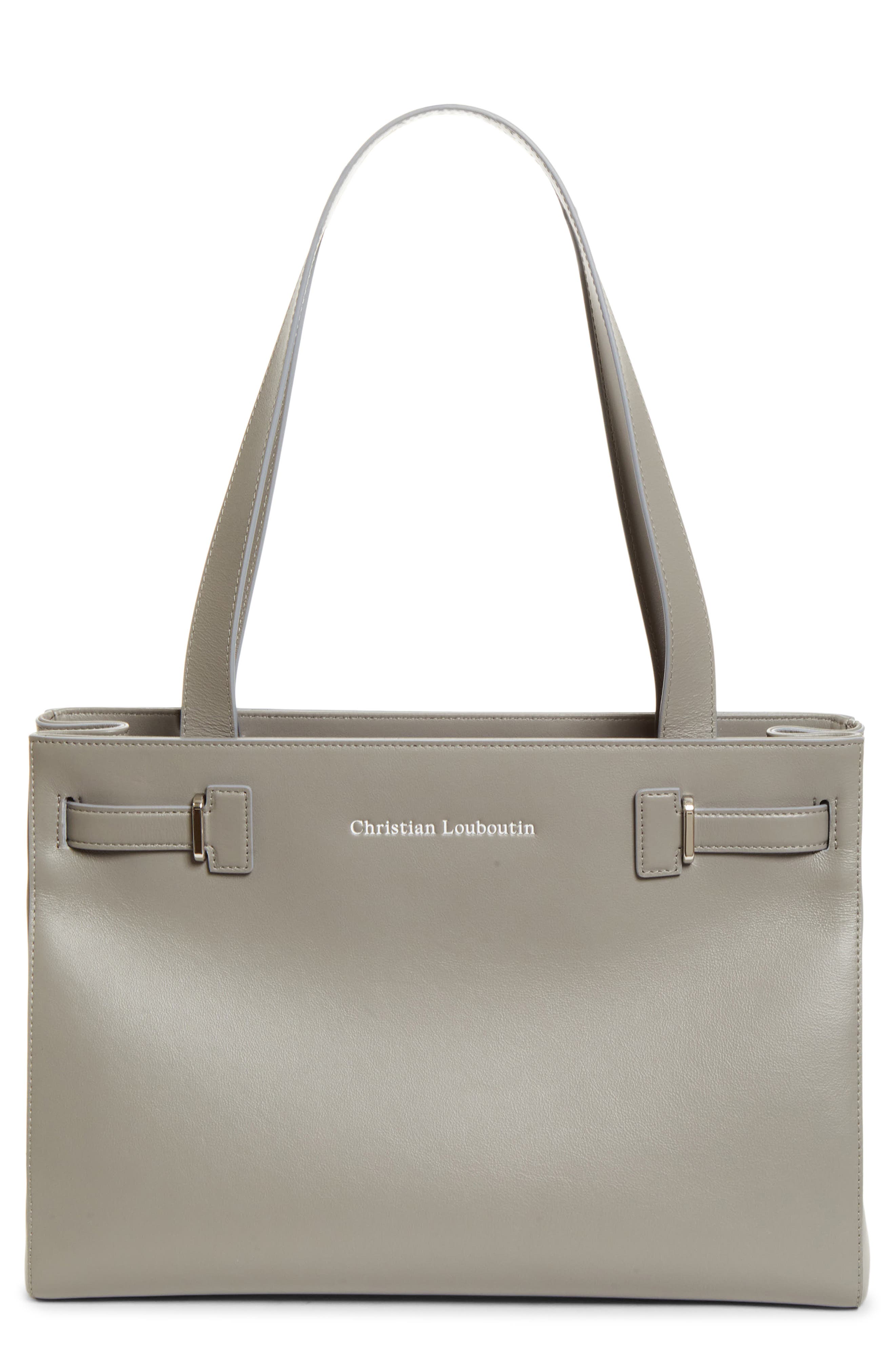 Small Tactical Leather East/West Tote, Main, color, I813 - PHANTOM GREY