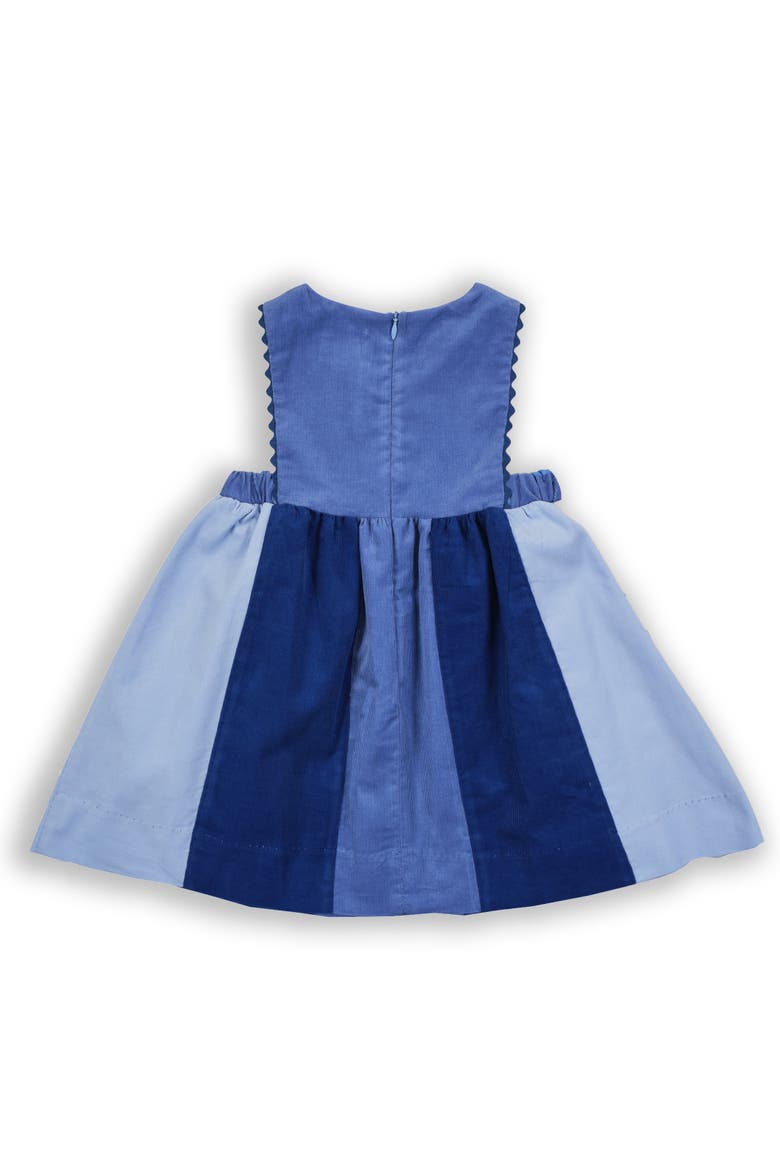 Corduroy Jumper With Flowers, Alternate, color, Tricolor Blue