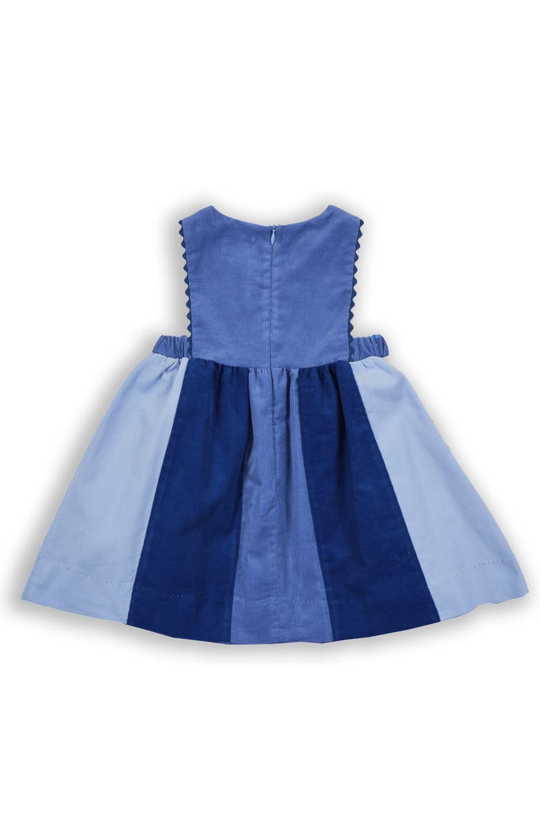 Florence Eiseman Corduroy Jumper With Flowers, Alternate, color, Tricolor Blue