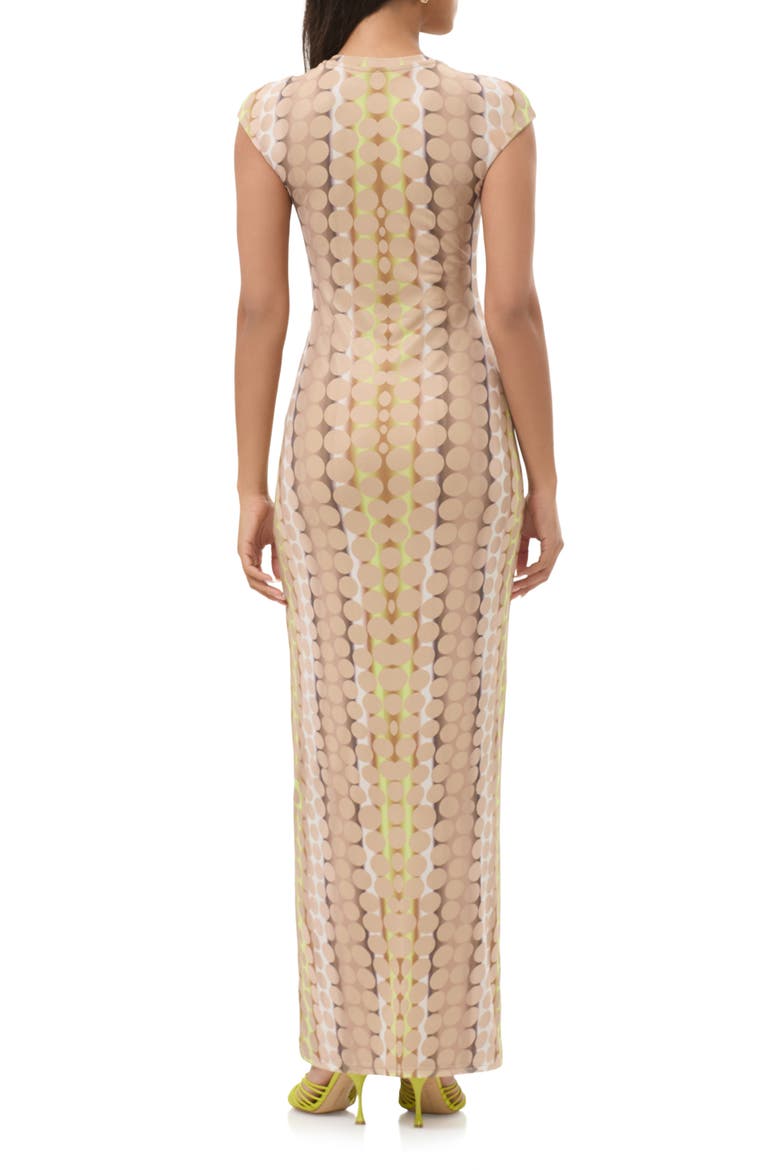 Cody Body-Con Maxi Dress, Alternate, color, TONAL DOT